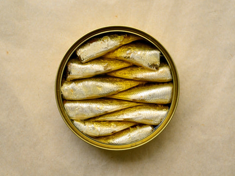 Small sardines in olive oil