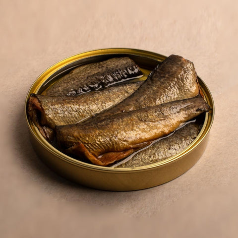 Wood-smoked trout