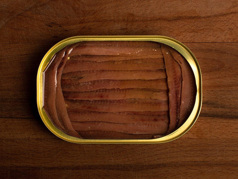 Large Cantabrian anchovies